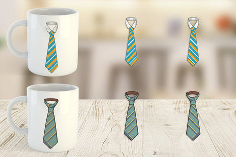 Mug Wrap Necktie Sublimation artnoy 