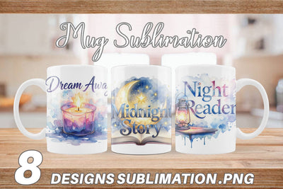 Mug Wrap Night Owl Quotes Sublimation artnoy 