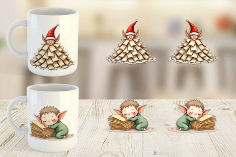 Mug Wrap North Pole Mailroom Mayhem Sublimation artnoy 