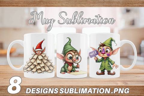 Mug Wrap North Pole Mailroom Mayhem Sublimation artnoy 