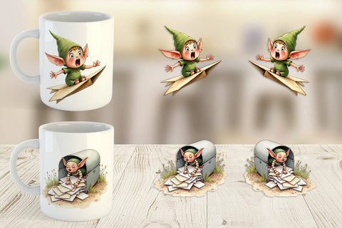 Mug Wrap North Pole Mailroom Mayhem Sublimation artnoy 