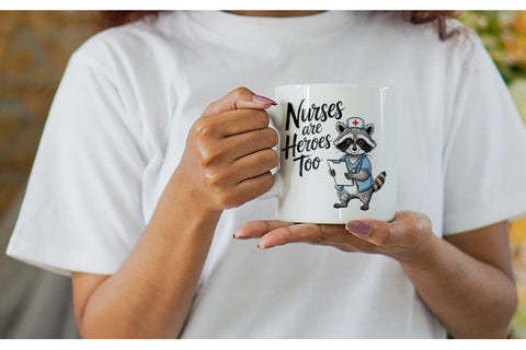 Mug Wrap Nurse Animal Sublimation artnoy 