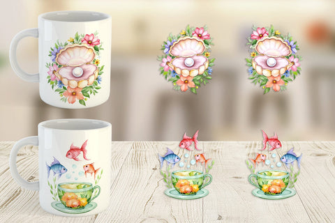 Mug Wrap Ocean Dreams Sublimation artnoy 