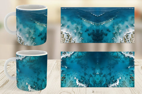 Mug Wrap Ocean Surface Sublimation artnoy 