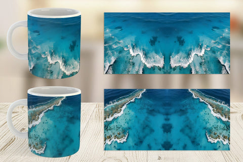 Mug Wrap Ocean Surface Sublimation artnoy 