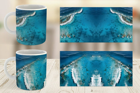 Mug Wrap Ocean Surface Sublimation artnoy 