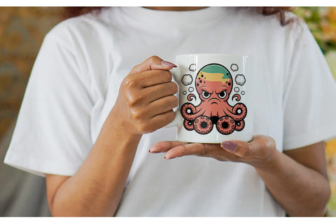 Mug Wrap Octopus Mood Sublimation artnoy 