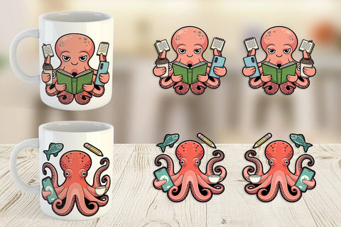 Mug Wrap Octopus Mood Sublimation artnoy 