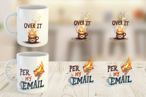 Mug Wrap Office Coffee Humor Sarcastic Quotes Sublimation artnoy 