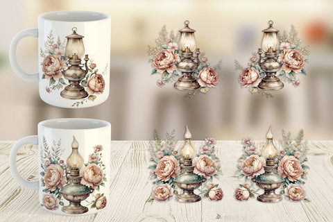 Mug Wrap Oil Lamp Sublimation artnoy 