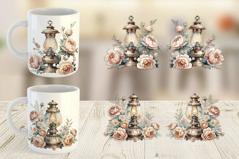 Mug Wrap Oil Lamp Sublimation artnoy 