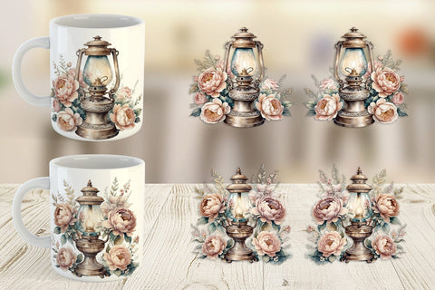 Mug Wrap Oil Lamp Sublimation artnoy 