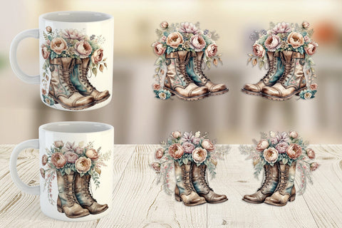 Mug Wrap Old Boots Sublimation artnoy 
