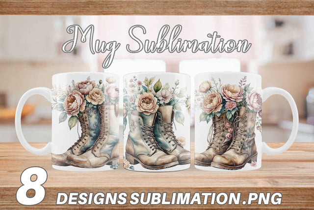 Mug Wrap Old Boots Sublimation artnoy 