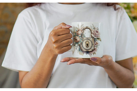 Mug Wrap Old Padlock Sublimation artnoy 