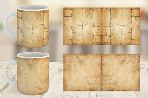 Mug Wrap Old Paper Sublimation artnoy 