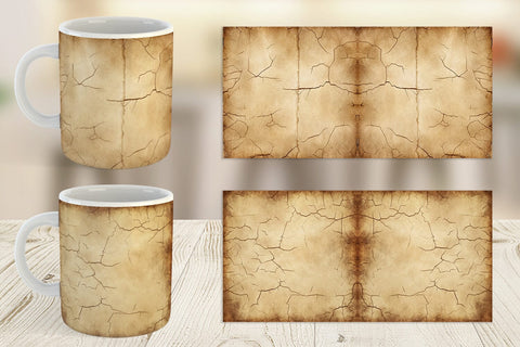 Mug Wrap Old Paper Sublimation artnoy 