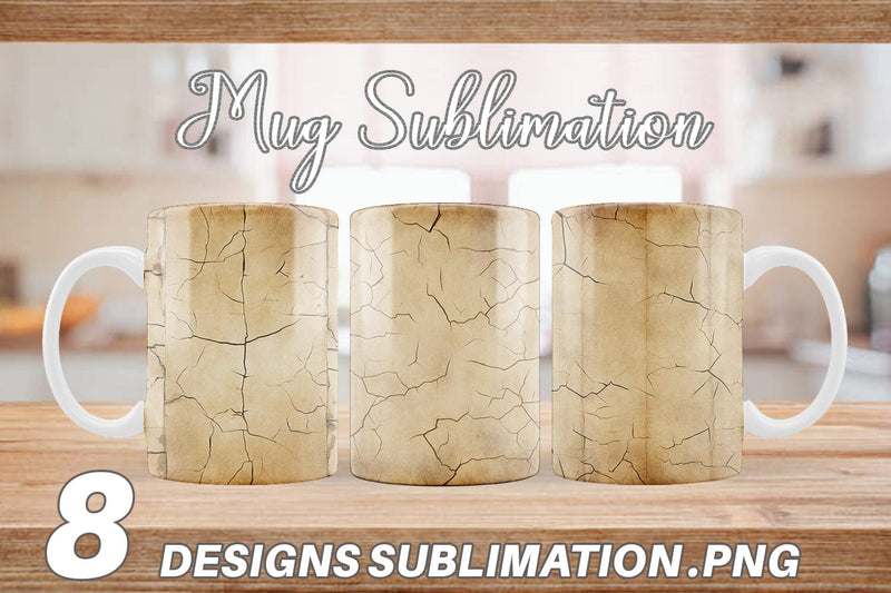 Mug Wrap Old Paper Sublimation artnoy 