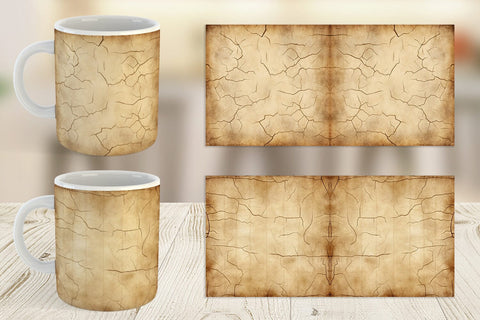 Mug Wrap Old Paper Sublimation artnoy 