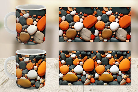 Mug Wrap Orange Stone Texture Sublimation artnoy 