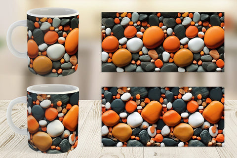 Mug Wrap Orange Stone Texture Sublimation artnoy 