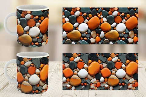 Mug Wrap Orange Stone Texture Sublimation artnoy 
