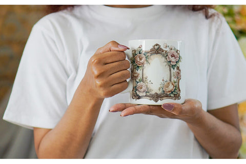 Mug Wrap Ornate Frame Sublimation artnoy 