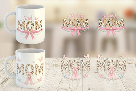 Mug Wrap Ornate Garden MOM Watercolor Sublimation artnoy 