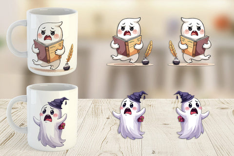 Mug Wrap Overthinking Ghost Sublimation artnoy 