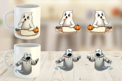 Mug Wrap Overthinking Ghost Sublimation artnoy 