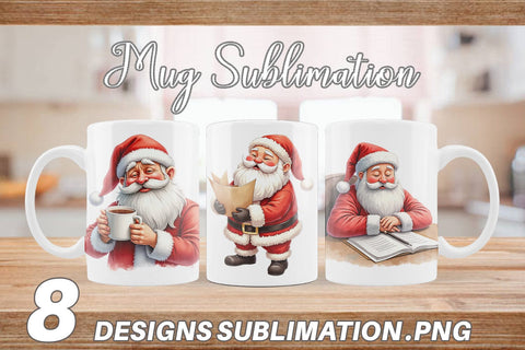 Mug Wrap Overworked Santa Sublimation artnoy 