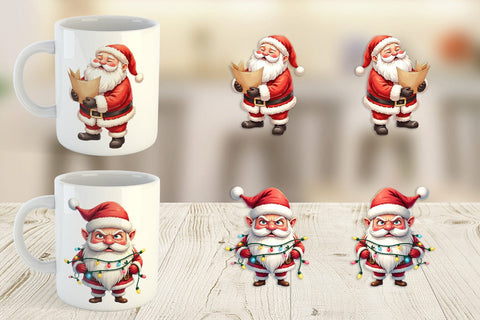 Mug Wrap Overworked Santa Sublimation artnoy 
