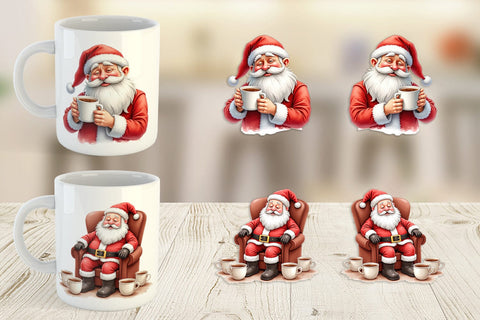 Mug Wrap Overworked Santa Sublimation artnoy 