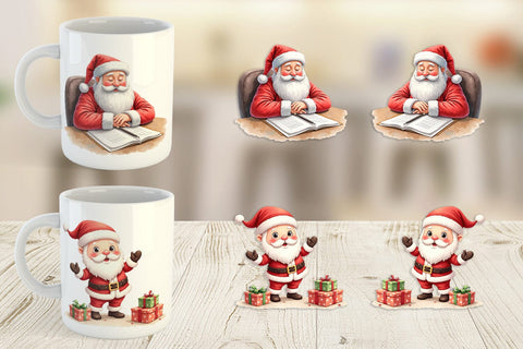 Mug Wrap Overworked Santa Sublimation artnoy 