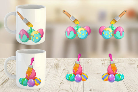 Mug Wrap Paintbrush Sublimation artnoy 