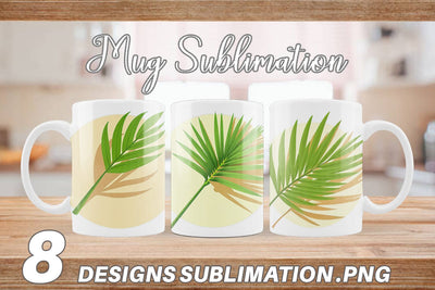 Mug Wrap Palm Leaf Sublimation artnoy 