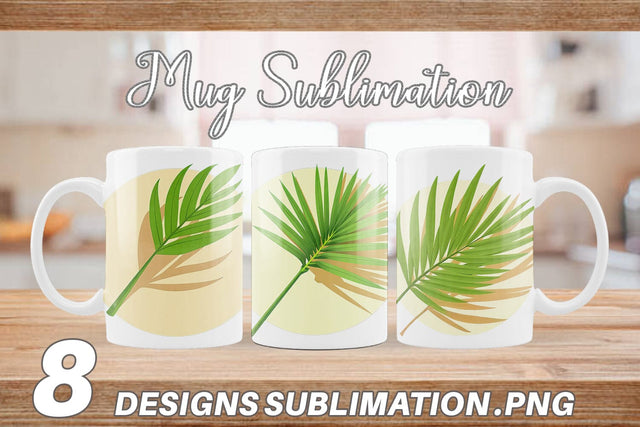Mug Wrap Palm Leaf Sublimation artnoy 