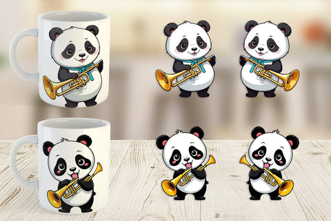 Mug Wrap Panda New Year Sublimation artnoy 