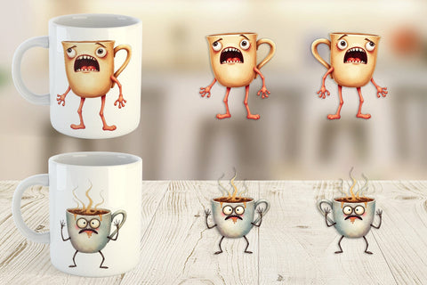 Mug Wrap Panic Coffee Sublimation artnoy 