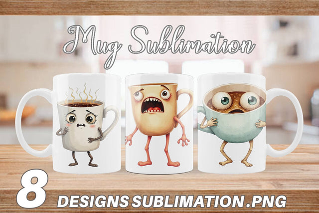 Mug Wrap Panic Coffee Sublimation artnoy 
