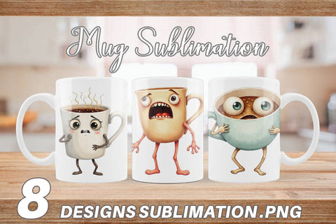 Mug Wrap Panic Coffee Sublimation artnoy 