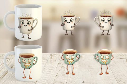 Mug Wrap Panic Coffee Sublimation artnoy 