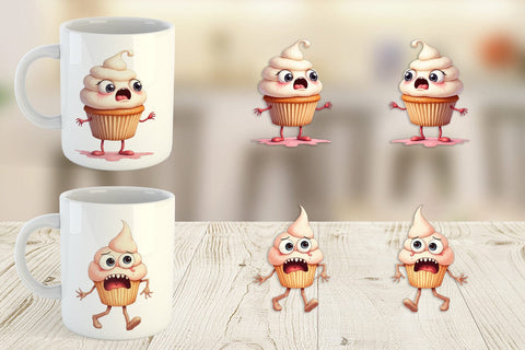 Mug Wrap Panic Cupcake Sublimation artnoy 