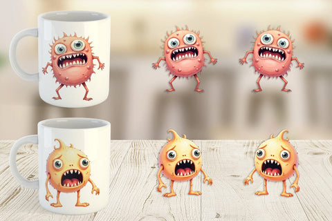Mug Wrap Panic Monster Sublimation artnoy 