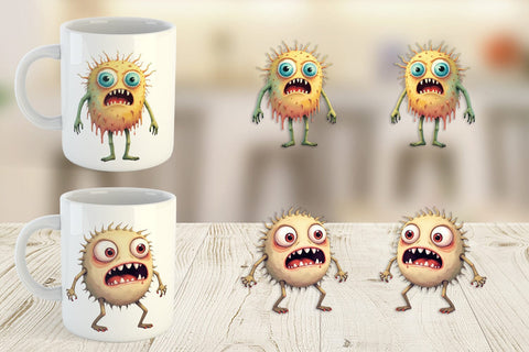 Mug Wrap Panic Monster Sublimation artnoy 