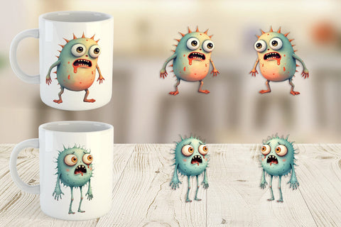 Mug Wrap Panic Monster Sublimation artnoy 