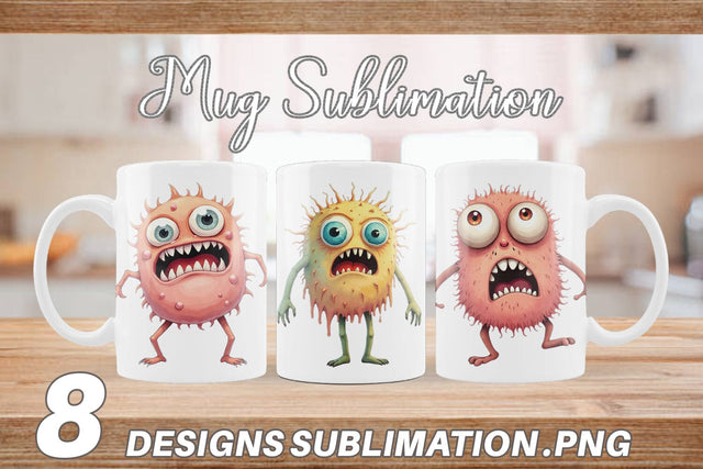 Mug Wrap Panic Monster Sublimation artnoy 