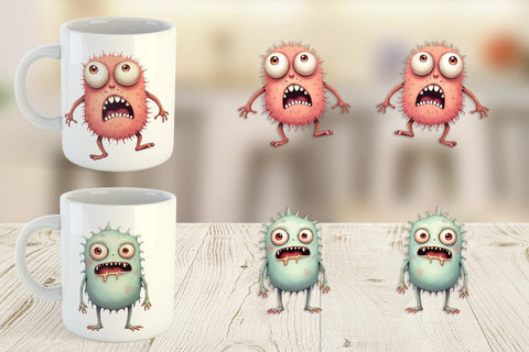 Mug Wrap Panic Monster Sublimation artnoy 