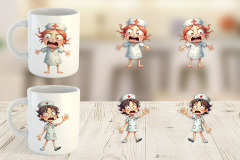 Mug Wrap Panic Nurse Sublimation artnoy 