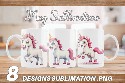 Mug Wrap Panic Unicorn Sublimation artnoy 